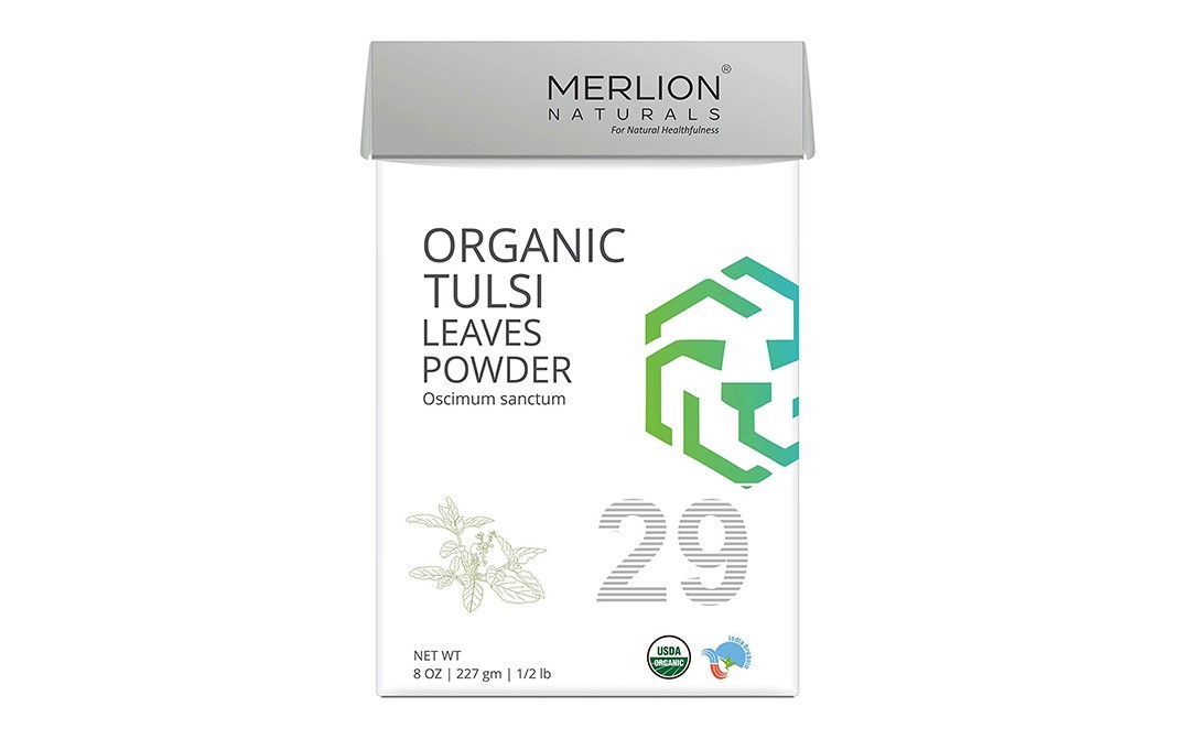 MERLION NATURALS Organic tulsi Leaves Powder    Pack  227 grams